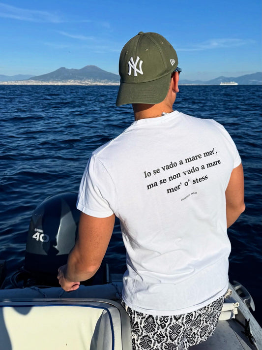 T-Shirt “Se vado a mare” Bianca