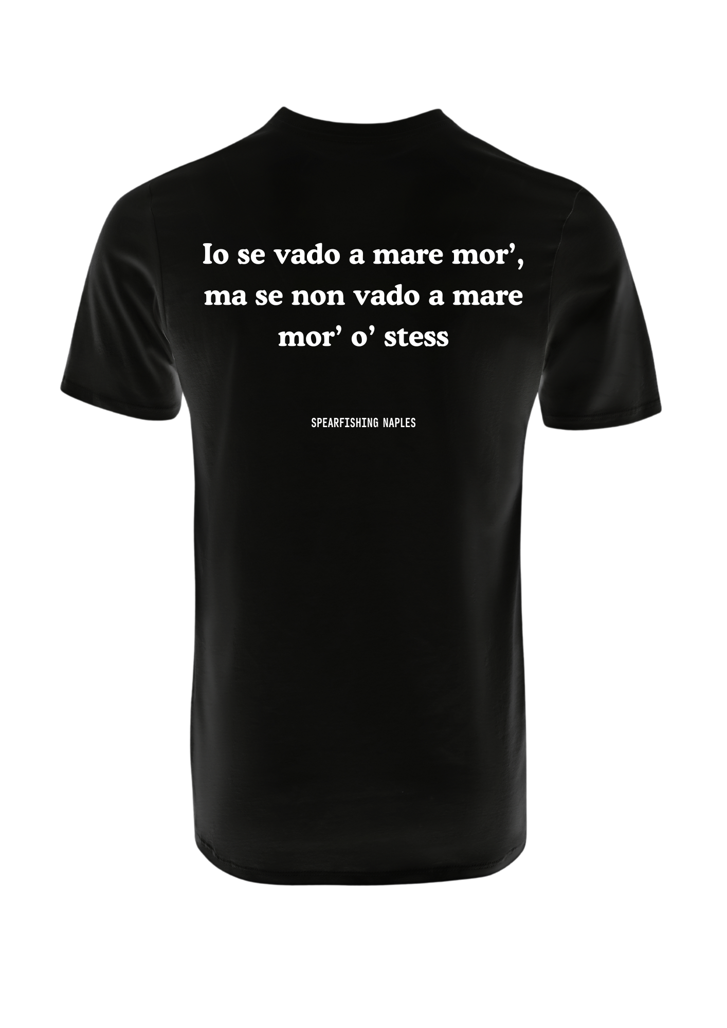 T-Shirt “Se vado a mare” Nera